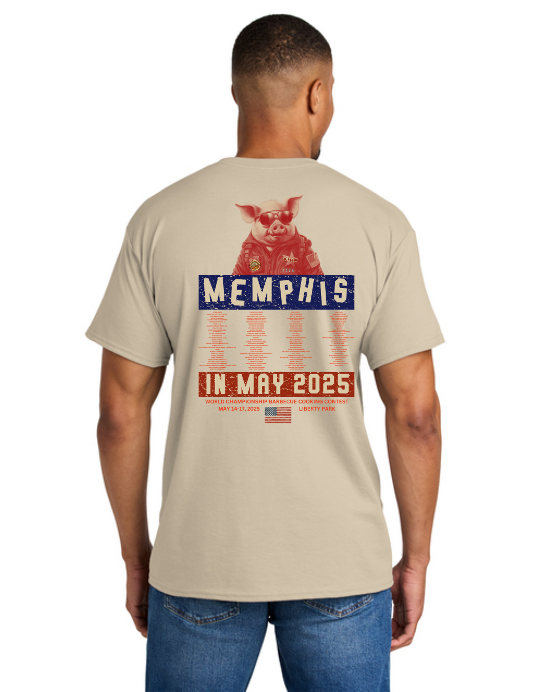 Top Guns of Barbecue Land | WCBCC25 Sand | Short Sleeve Shirt