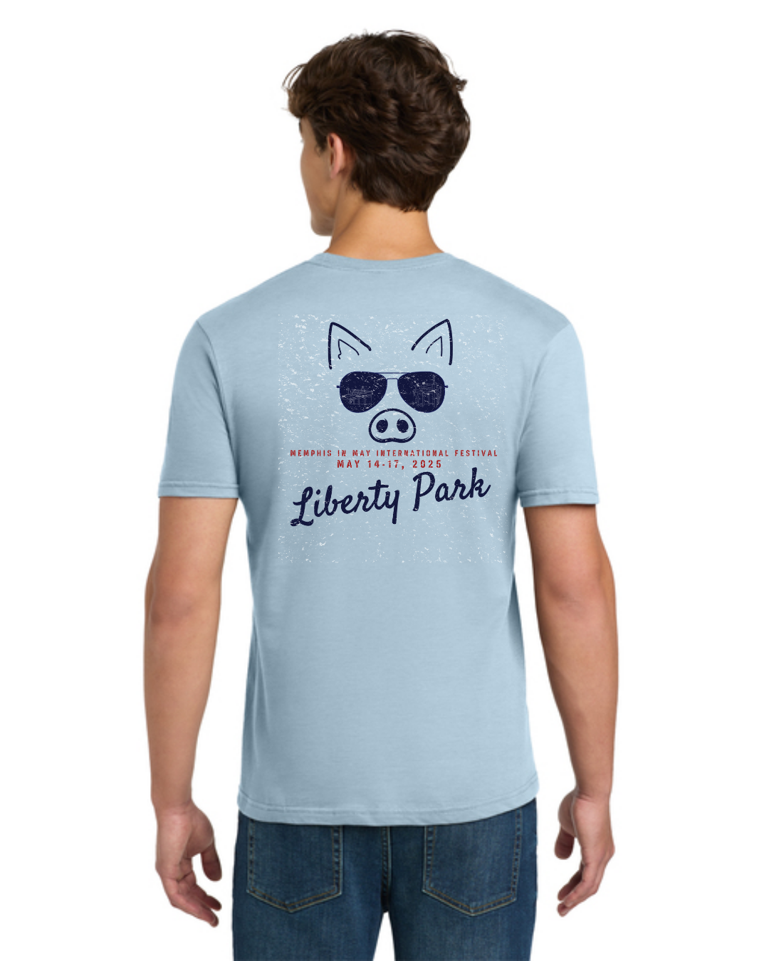 The Top Guns of Barbecue Shades | WCBCC25 Light Blue | Short Sleeve Shirt