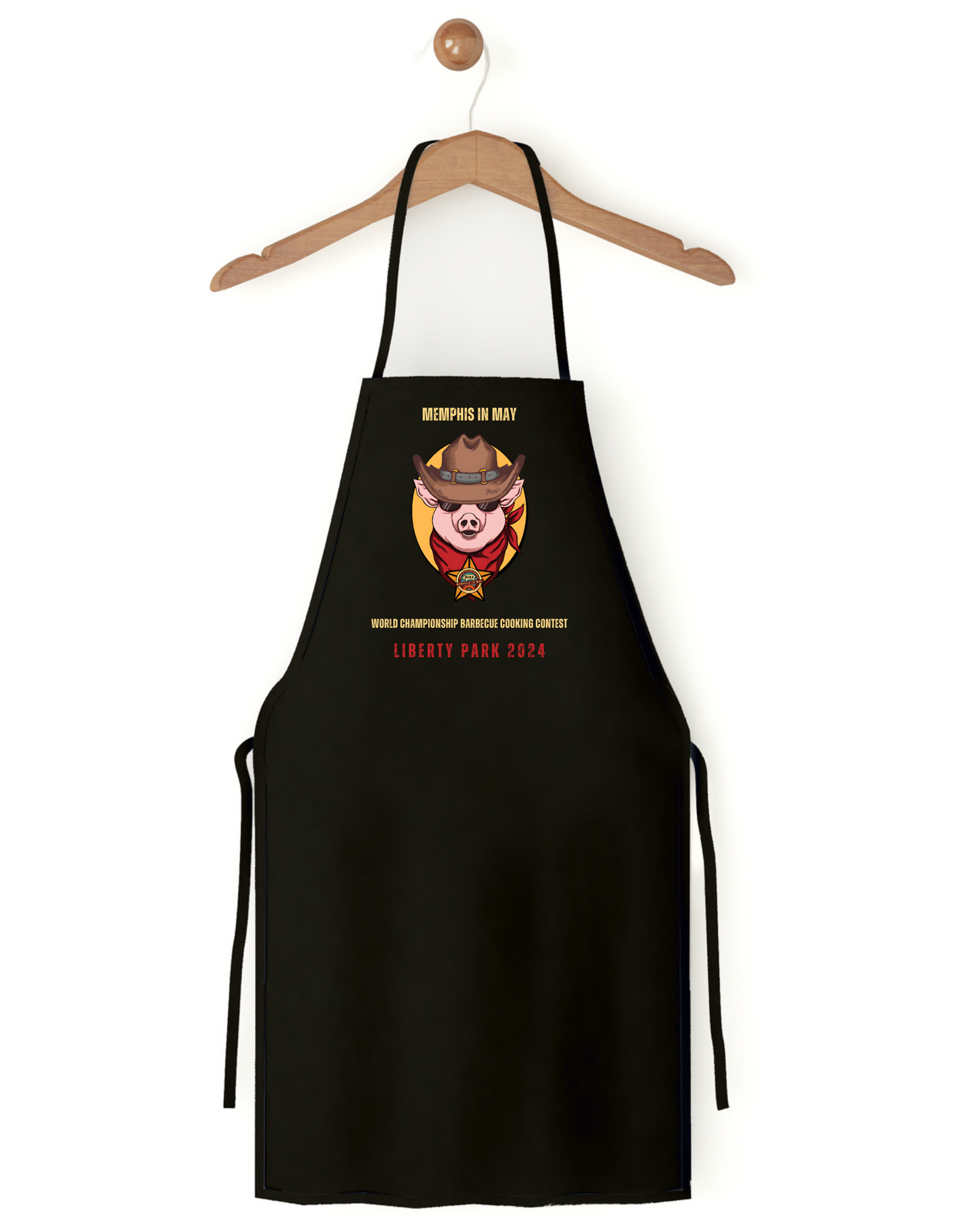WCBCC24 Black Full Length Apron