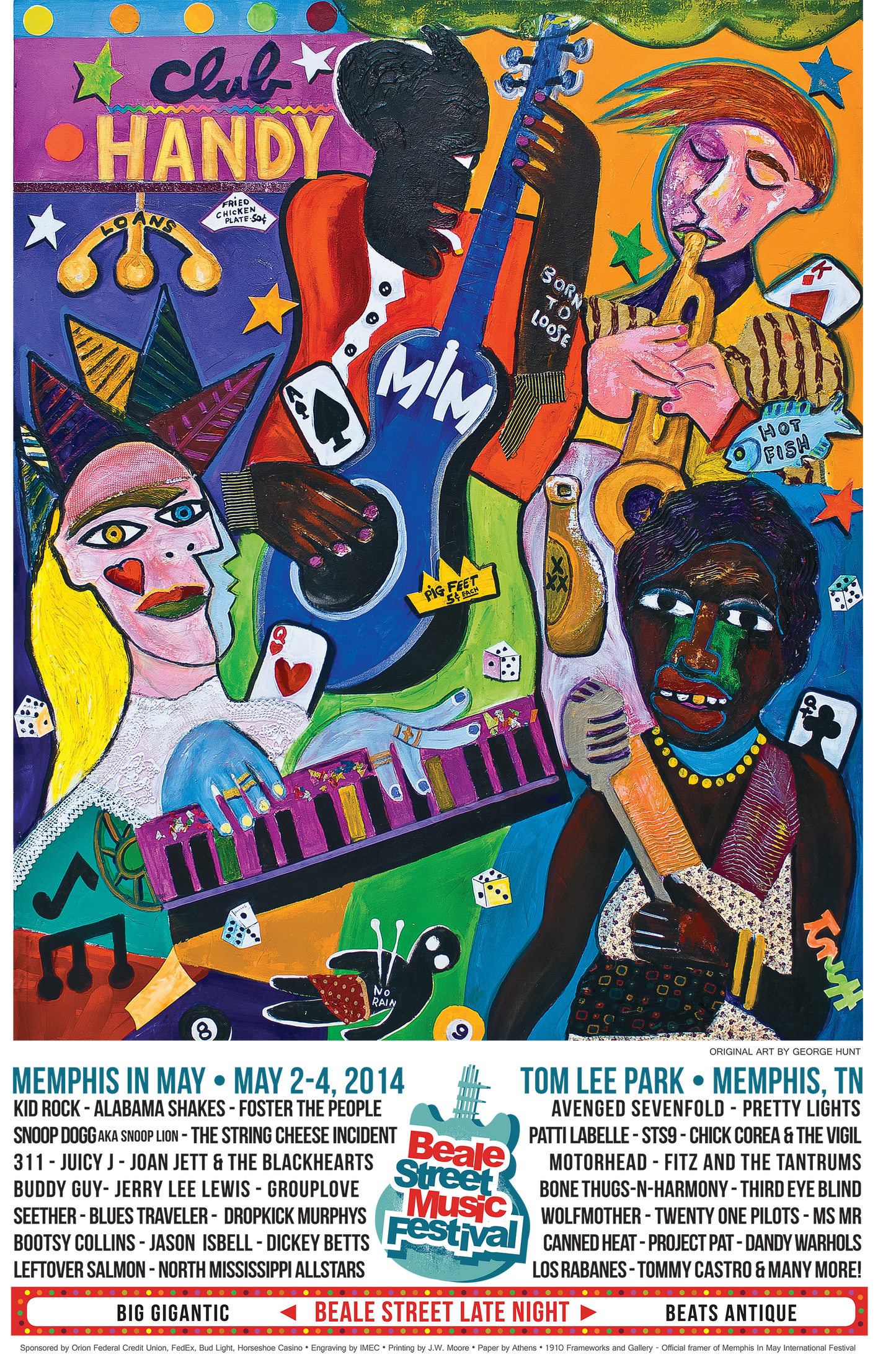 2014 Beale Street Music Festival Poster
