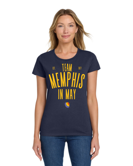 TEAM MEMPHIS IN MAY | Navy | Short Sleeve Shirt