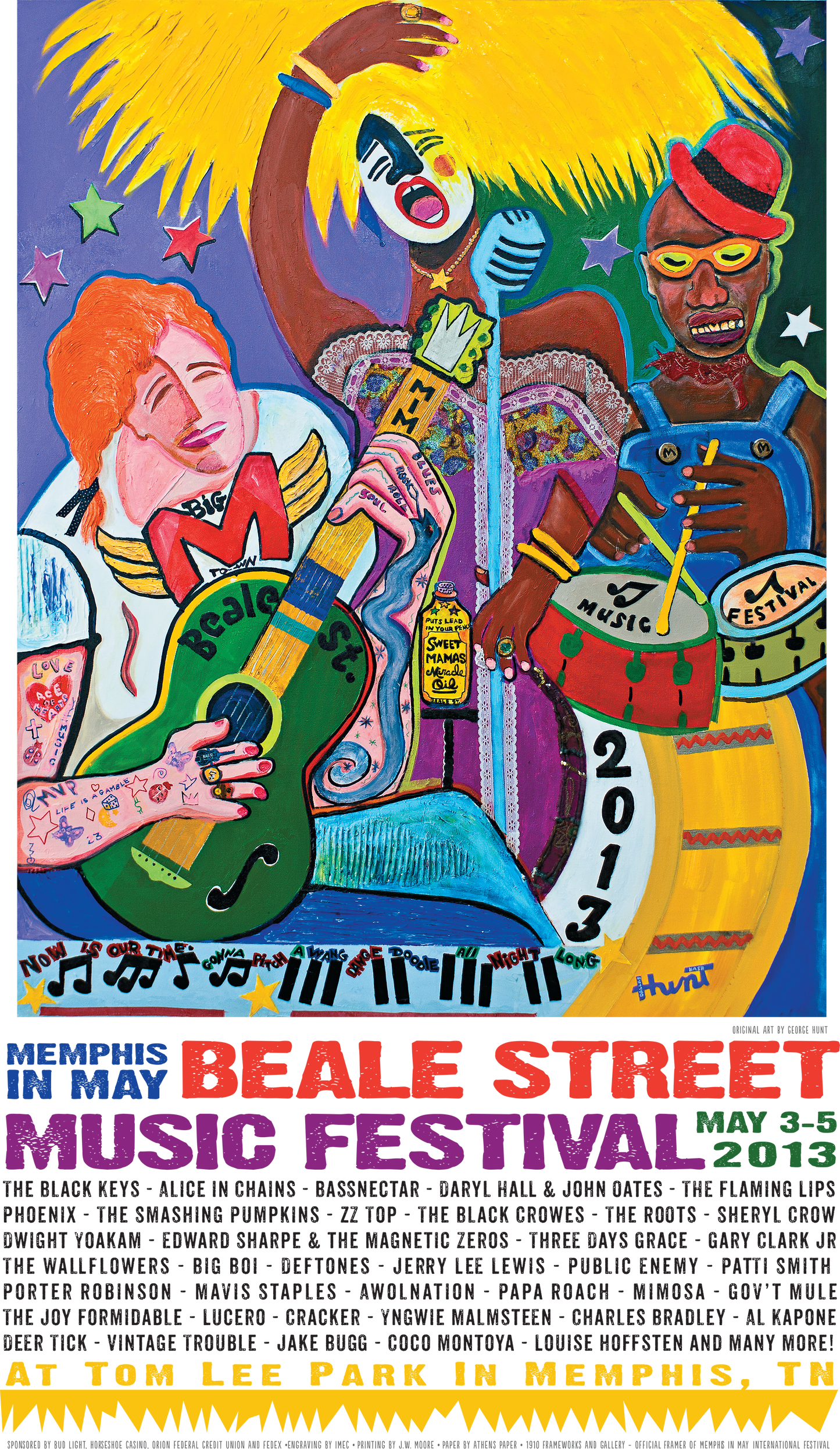 2013 Beale Street Music Festival Poster