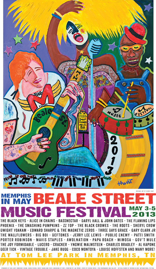 2013 Beale Street Music Festival Poster