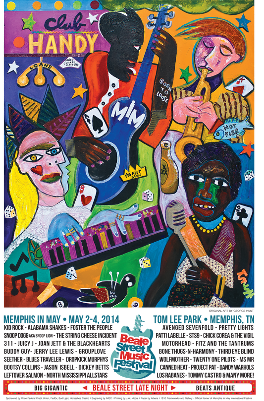 2014 Beale Street Music Festival Poster