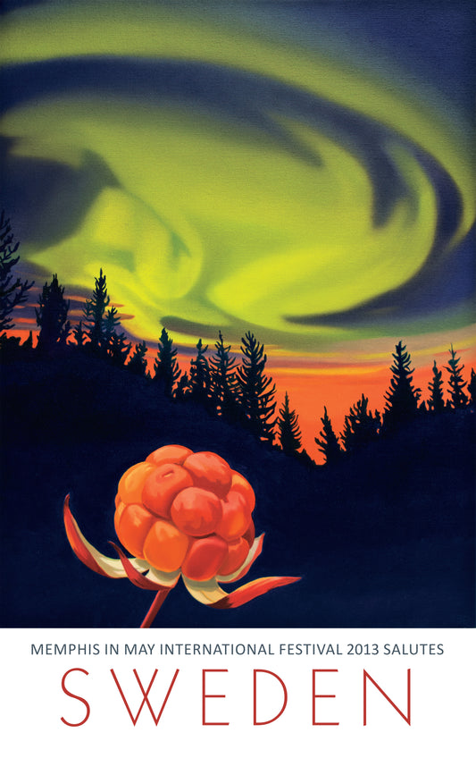 2013 Sweden Poster by Beth Edwards